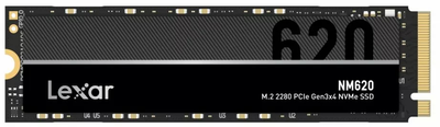 Dysk SSD Lexar NM620 1TB NVMe M.2 2280 PCIe 3.0 x4 3D NAND (TLC) (LNM620X001T-RNNNG)