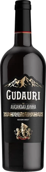 Вино Gudauri Алазанська долина червоне напівсолодке 0.75 л 11-13% (4820000949347_4820256582619)