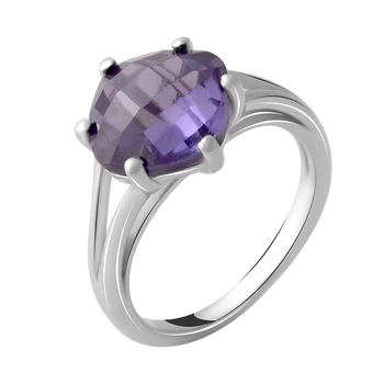 Срібна каблучка з олександритом 4.34ct, вага виробу 4,13 гр (2050148)