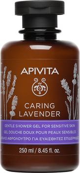 Apivita Caring Lawenda Delikatny Żel Pod Prysznic do Skóry Wrażliwej 250 ml (5201279074555)