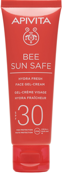 Сонцезахисний гель-крем для обличчя Apivita Bee Sun Safe SPF30 50 мл (5201279080150)