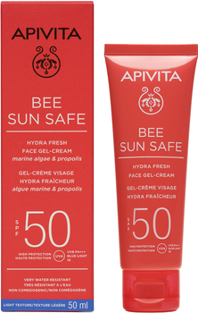 Сонцезахисний гель-крем для обличчя Apivita Bee Sun Safe SPF50 50 мл (5201279080167)