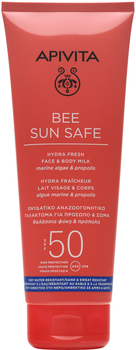 Apivita Bee Sun Safe SPF50 Mleczko do opalania twarzy i ciała 200 ml (5201279080235)