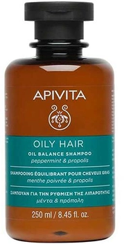 Балансувальний шампунь Apivita для жирного волосся 250 мл (5201279080426)