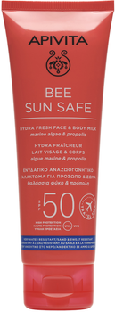 Сонцезахисне молочко для обличчя та тіла Apivita Bee Sun Safe SPF50 100 мл (5201279080662)