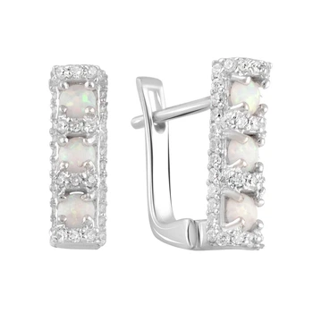 Серебряные серьги с опалом 0.272ct (2106883)