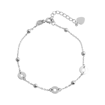 Серебряный браслет с без камней, вес изделия 1,86 гр (2079668)
