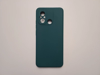 Чохол TPU Matte для Xiaomi Redmi 12C бампер темно-зелений