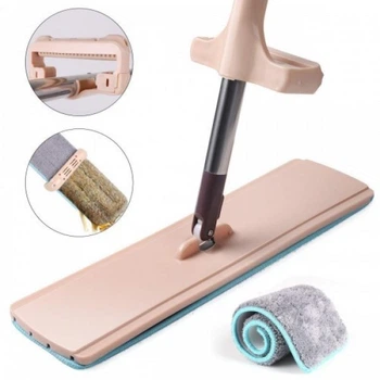 Швабра лентяйка с функцией отжима Spin Mop 360 Pro Бежевый (FG22)