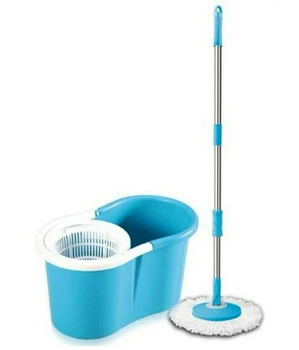 Універсальна швабра із системою віджиму Easy Mop Блакитний 1,6 кг (661EMSHBR) TIN66