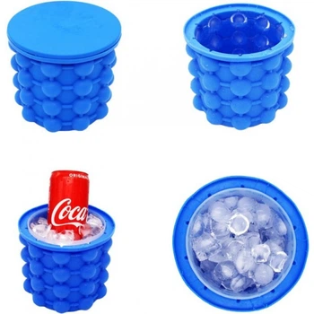Силиконовое ведро Синий для льда форма для льда Ice Cube Maker Genie (YU8SH2822)