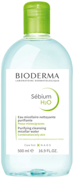 Міцелярний лосьйон Bioderma Sebium H2O для жирної шкіри 500 мл (3401575645851)