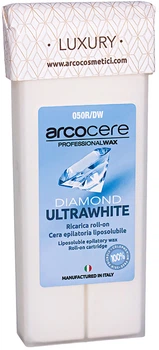 Воск для депиляции Arcocere Diamond Ultra White в кассете Ультрабелый 100 мл (8024908902589)