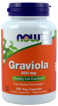 Харчова добавка Now Foods Graviola 100 капсул (733739047038)