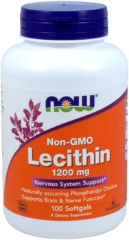 Харчова добавка Now Foods Лецитин 1200 мг 100 капсул (733739022103)