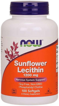 Лецитин соняшнику Now Foods 1200 мг 100 капсул (733739023117)