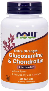 Now Foods Glukozamina z Chondroityną 60 kapsułek (733739032423)