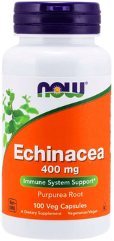 Now Foods Echinacea 400mg 100 kapsułek (733739046604)