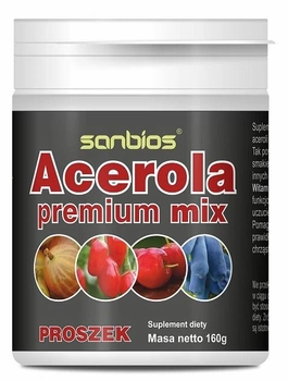 Харчова добавка Порошок Sanbios Acerola Premium Mix 160 г (5908230845918)