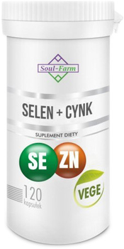 Харчова добавка Soul Farm Premium Selenium Zinc 120 рослинних капсул (5902706732269)