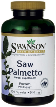 Suplement diety Swanson Saw Palmetto 540 mg 250 kapsułek (87614019109)