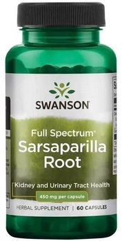 Swanson Sarsaparilla Root 450mg 60 kapsułek (87614114040)
