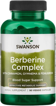 Suplement diety Swanson Berberine Complex 150 mg 90 kapsułek (87614116297)