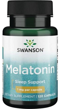 Харчова добавка Swanson Мелатонін 1 мг 120 капсул (87614015422)