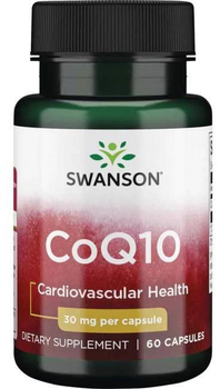 Харчова добавка Swanson Коензим Q10 30 мг 60 капсул (87614016276)