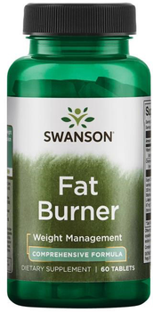 Харчова добавка Swanson Fat Burner 60 таблеток підтримує схуднення (87614040066)