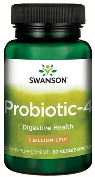 Swanson Probiotic-4 3 mld 60 kapsułek Odporność (87614190037)