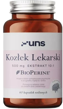 Suplement diety UNS Kozłek Lekarski 60 kapsułek (5904238960202)