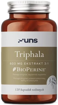 Харчова добавка UNS Triphala + Bioperine 120 рослинних капсул (5904238961094)