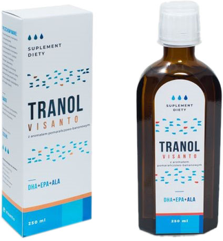 Visanto Tranol 250 ml Kwasy Omega DHA EPA ALA (5907709751354)