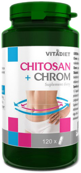 Vitadiet Chitosan + Chrom 120 kapsułek Poziom Glukozy (5900425005053)