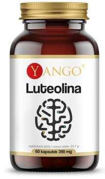 Харчова добавка Yango Лютеолін 390 мг 60 капсул флавоноїдів (5903796650334)