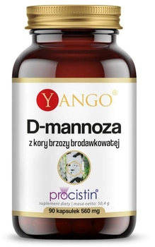 Харчова добавка Yango D-Mannose 90 капсул із кори срібної берези (5904194062132)