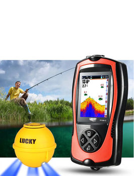 Беспроводной эхолат Lucky FF1108-1CWLA с цветным TFT дисплеем 2.4", глубина до 45 м (437/1)