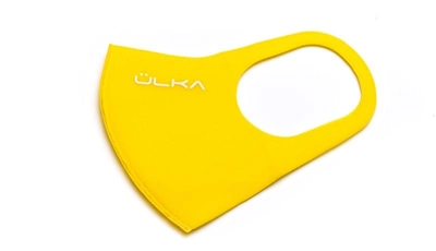Многоразовая маска защитная Ulka питта желтая