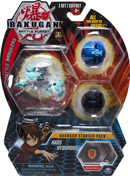 Стартовый игровой набор Bakugan Starter Pack 3-Pack, Haos Hydorous