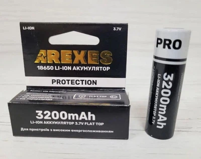 Аккумулятор Arexes 18650 Li-Ion 3200 mAh, 3.7v