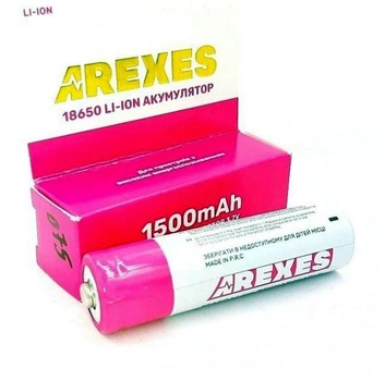 Аккумулятор Arexes 18650 Li-Ion 1500 mAh, 3.7v