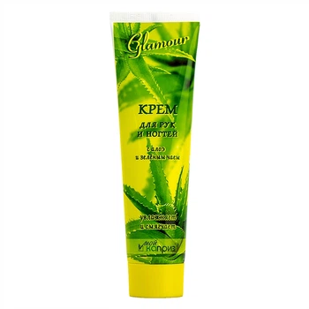 Крем для рук и ногтей с алоэ и зеленым чаем "Glamour" Мой каприз 100ml (434241-513373-2)