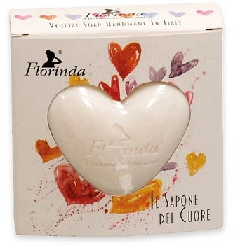 Натуральне мило у формі серця - Florinda Vegetal Soap Handmade In Italy 100g (100g) (995080-1288725-2)