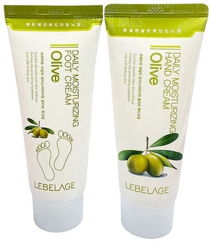 Набор - Lebelage Daily Moisturizing Olive (cr/h/100ml + cr/f/100ml) (1162759-125333)