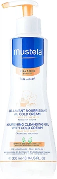 Поживний очищаючий гель з кремом, що охолоджує Mustela Bebe Nourishing Cleansing Gel With Cold Cream 300ml (861301-786692-2)