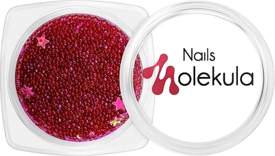 Бульонки - Nails Molekula Персиковые с декором (975143-1248327-2)