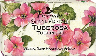 Мило натуральне "Тубероза" - Florinda Tuberose Vegetal Soap 50g (50g, 100g) (989878-1283411-2)