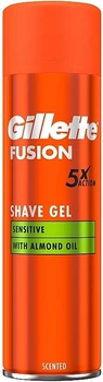 Гель для бритья для чувствительной кожи с миндальным маслом - Gillette Fusion Shave Gel Sensitive With Almond Oil 200ml (200ml) (997803-1291273-2)