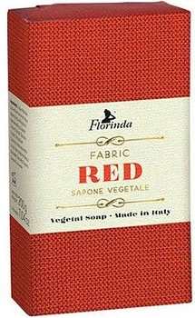 Мыло натуральное "Итальянские ткани. Красное" - Florinda Fabric Red Natural Soap 200g (1172084-125505)